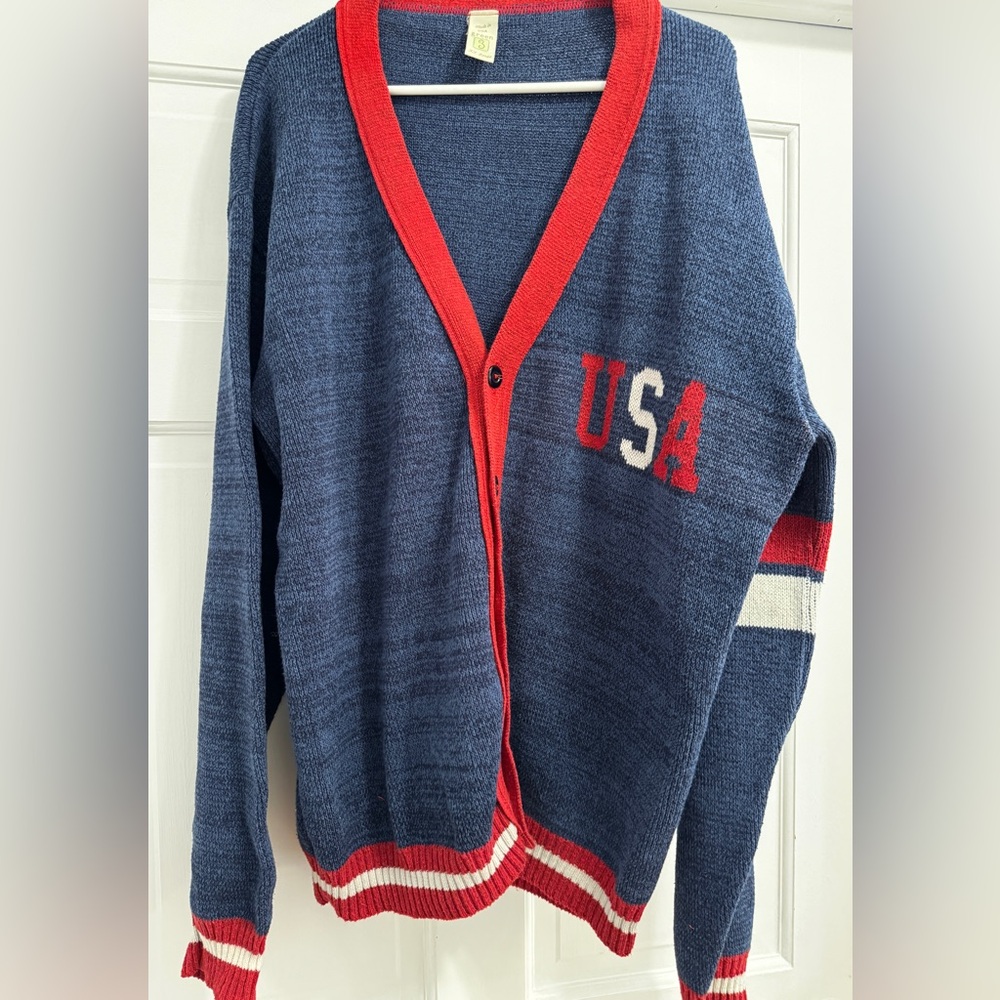 Made in the USA 
USA Cardigan